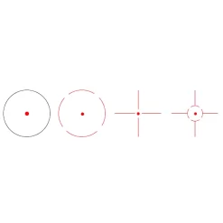 VictOptics 1x28x40 4 Reticule, 6 Level Red Dot Sight -Sports Gear Store 1565576856