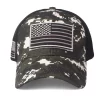USA Flag Black Camouflage Baseball Cap