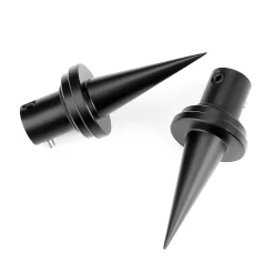 Quick Change Aluminium Bipod Spike Feet For Atlas - Black