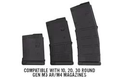 Magpul Minus 10 Round Limiter – PMAG AR/M4 GEN M3 5.56x45 - 3 Pack MAG286 -Sports Gear Store MAG2864