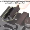 Rifleworks Airgun To Picatinny Low Pro Snap-in Adaptor Pk 2
