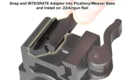 Rifleworks Airgun To Picatinny Low Pro Snap-in Adaptor Pk 2