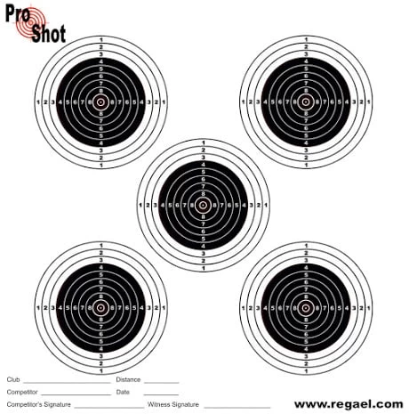 ProShot Match Targets (Box Of 800) - 17cm 1 ProShot Match Targets (Box Of 800) - 17cm