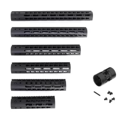 Rifleworks Free Float Keymod Handguard With Steel Nut - 12 Inch