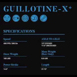 EK Archery Guillotine-X + Compound Crossbow - 185lbs - Black -Sports Gear Store cr 062bp01