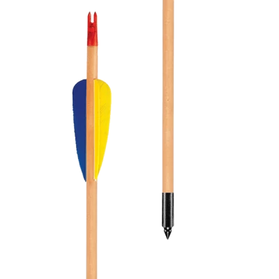 EK Archery 'Natural Feather' Wooden Arrows 30" - 3 Pack 2 EK Archery 'Natural Feather' Wooden Arrows 30" - 3 Pack - Image 2