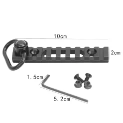 Rifleworks Keymod 8 Slot Picatinny Rail Mount With QD Sling Swivel -Sports Gear Store f811