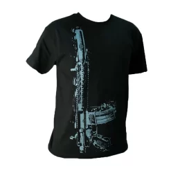 Yankee Hill Machine Black Vertical Rifle T-Shirt - Large
