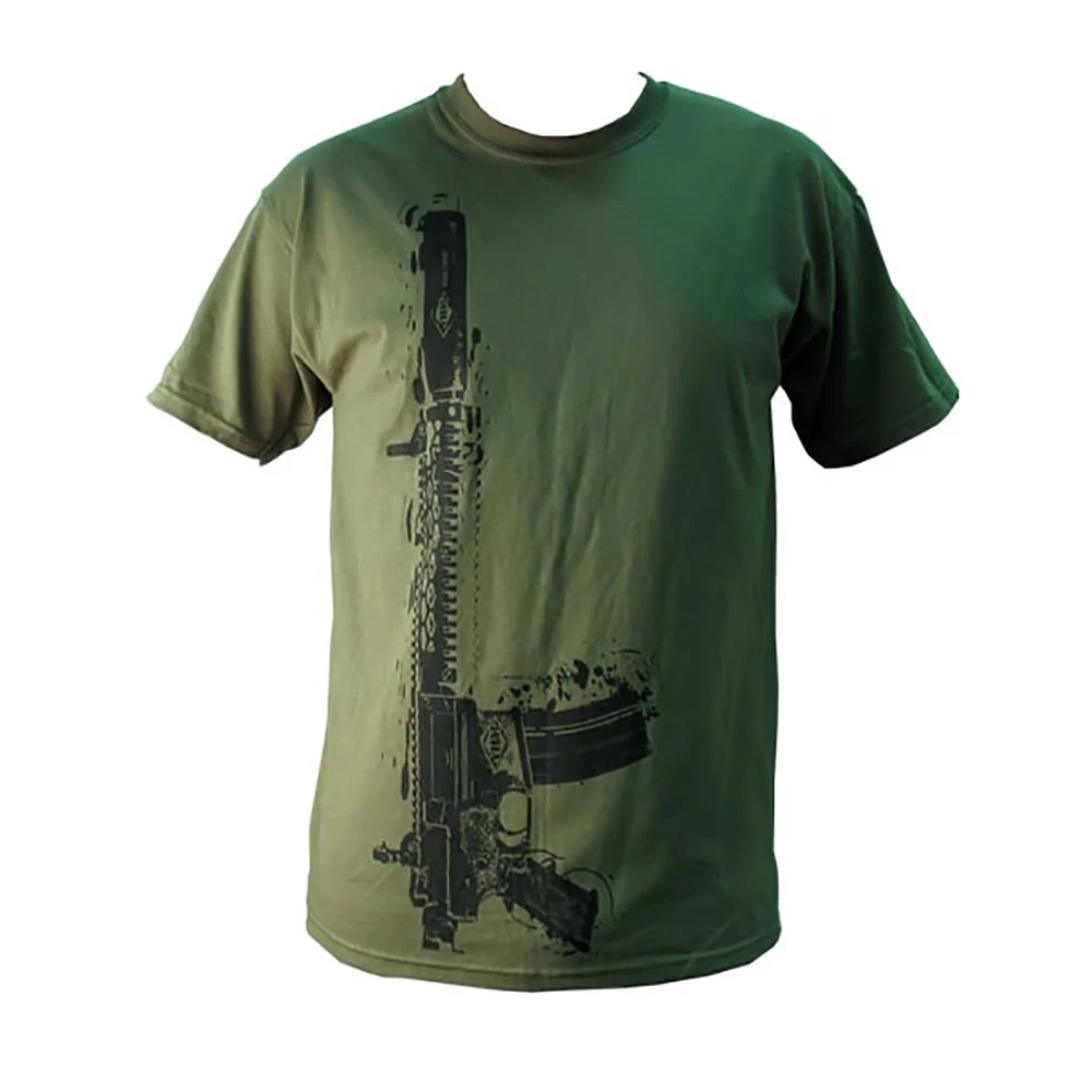 Yankee Hill Machine Green Vertical Rifle T-Shirt - Large 1 Yankee Hill Machine Green Vertical Rifle T-Shirt - Large