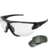 Edge Tactical Phantom Rescue - Black Thin Temple Frame 2 Lens Kit / G-15 And Clear Vapor Shield Lenses