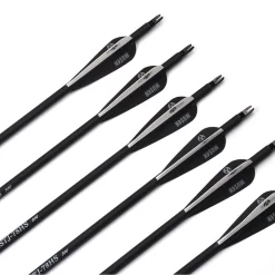 30 Inch Black White Mixed Carbon Arrows X 24