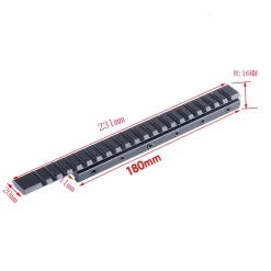 Rifleworks Dovetail 11mm To 20mm Picatinny 21 Slot Scope Base -Sports Gear Store m2751