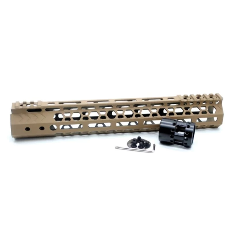 Tan Ultralight M-Lok Free Float Handguard 12 Inch 1 Tan Ultralight M-Lok Free Float Handguard 12 Inch