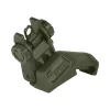 IMI Defense Polymer Rear Flip Up Sight 45 Degrees Offset - Olive Drab Green