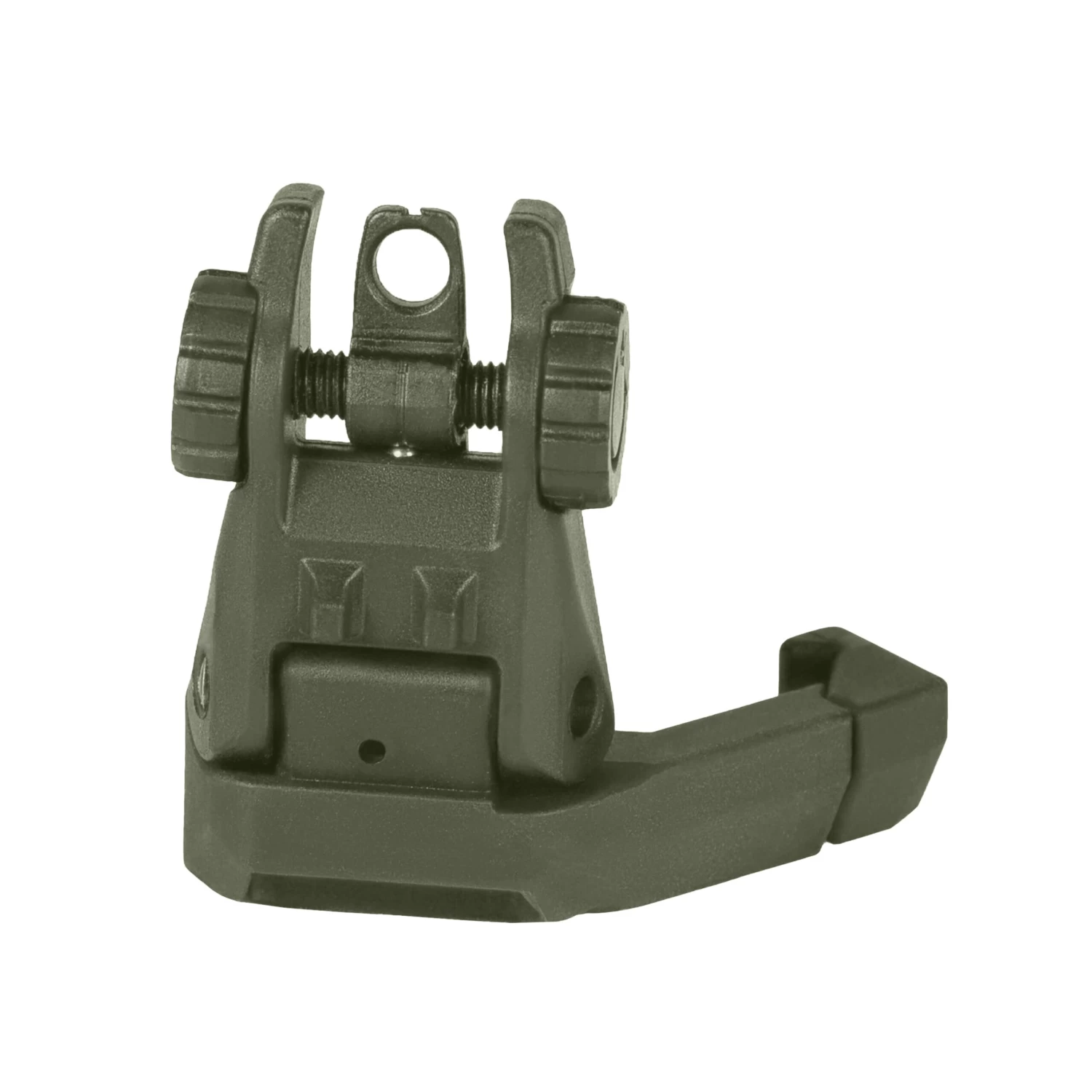 IMI Defense Polymer Rear Flip Up Sight 45 Degrees Offset - Olive Drab Green 3 IMI Defense Polymer Rear Flip Up Sight 45 Degrees Offset - Olive Drab Green - Image 3