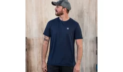 Vortex Men's Day Rucker Performance Tee Crown Blue - Large