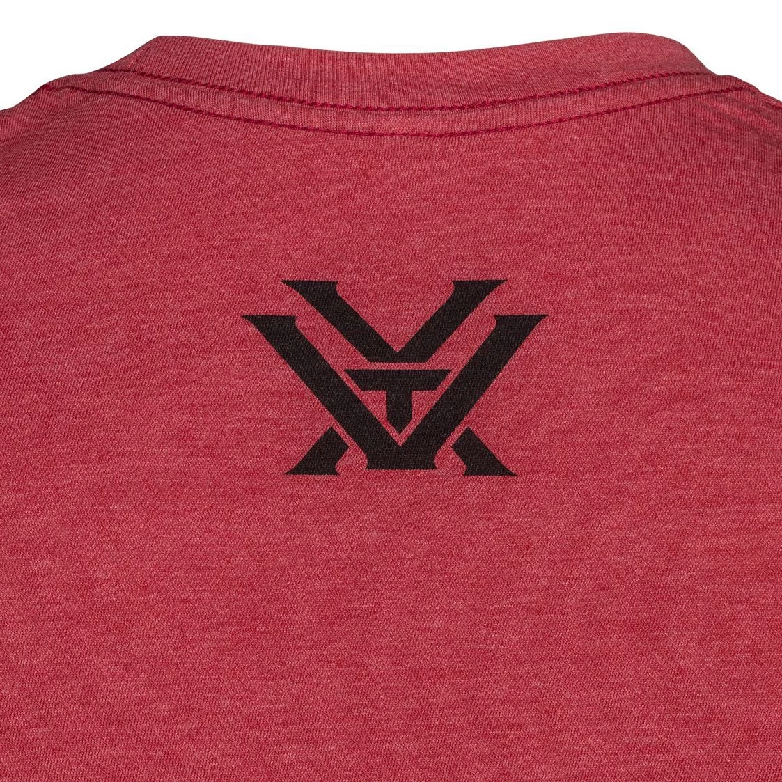 Vortex Optics Red Heather Logo T-Shirt - Medium 1 Vortex Optics Red Heather Logo T-Shirt - Medium